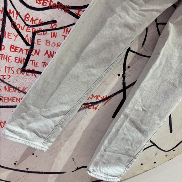 Vintage Lee Rider Union Made In USA Stone Grey Denim Jean 29x34 - Picture 4 of 9